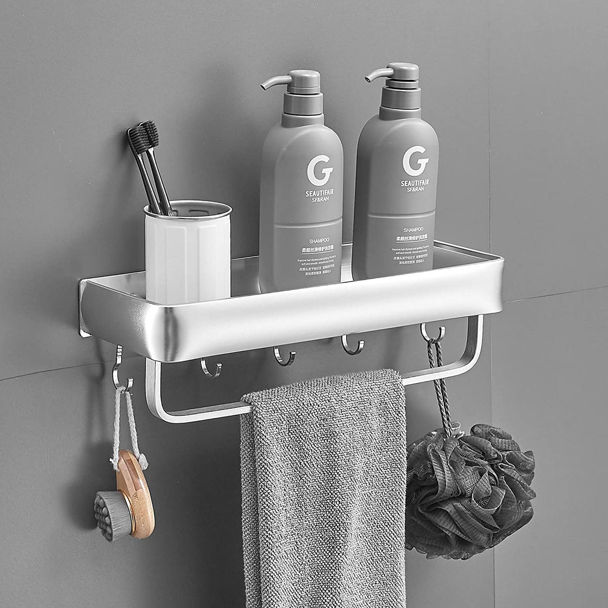 IPEGTOP iPEGTOP Suction Cup Deep Shower Caddy Bath Wall Shelf for Large  Shampoo Shower Gel Holder Bathroom Storage - Rustproof Stainless