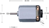6 Pack DC 1.5-3V 15000RPM Mini Electric Motor for DIY Toys, Science Experiments