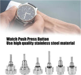 12 Types/24pcs Watch Push Press Button Waterproof Durable Stainless Steel Watch Parts Repair Tool Accessory Kit For Watchmaker Watch repair tools