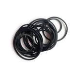 Mixed Square Cassette Tape Machine Recorder Rubber Belt 25/30/35/38/40/45/50/55/60/65MM (1/2 Perimeter) CD DVD Assorted Common Belt Repair Rebuild for Repair Maintenance - Black (Packs of 30)