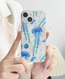 iPhone 15 Case (Military Grade Drop Protection) Phone Case Gifts TPU Shockproof Phone Cover Jellyfish-15