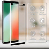 (2 Pack) Screen Protector for Samsung Galaxy Note 8 Tempered Glass Film, 3D Curved Full Screen Coverage, Anti Scratch, Bubble Free