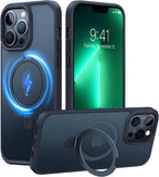 Desert Titanium for iPhone 16 Pro Max Case, [Military Grade Drop Tested][Fit for MagSafe] [Built-in Stand] Translucent Slim Soft Edge Case for iPhone 16 Pro Max 6.9" 2024, Rose Gold