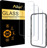 Screen Protector for iPhone 16 / iPhone 15 / iPhone 15 Pro [6.1 Inch] Display 3 Pack Tempered Glass, Dynamic Island Compatible, Case Friendly [Not for iPhone 16 Pro 6.3 Inch]. | 6.1 Inch, Display, Case Friendly