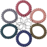 6PCS Stretchable Wristband Wristlet Keychain Wrist Key Chain Wristlet,Spring Flexible Spiral Wrist Coil Wrist Key Holder Key Ring for Sauna Gym Pool ID Badge and Outdoor Sports
