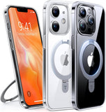 Desert Titanium for iPhone 16 Pro Max Case, [Military Grade Drop Tested][Fit for MagSafe] [Built-in Stand] Translucent Slim Soft Edge Case for iPhone 16 Pro Max 6.9" 2024, Rose Gold