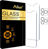 3 Pack Screen Protector for iPhone 16 Pro [6.3 inch] + 3 Pack Camera Lens Protector with Installation Frame,Case Friendly Tempered Glass Film,[9H Hardness][Not for iPhone 16e/16/16 Plus/Pro Max]