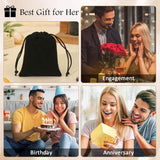 3.5CT Marquise Cut Engagement Ring for Women, Infinity Twisted Promise Wedding Cubic Zirconia Band, White gold/14K Gold Plated Simulated Diamond Anniversary Rings Size 5-9