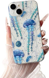iPhone 15 Case (Military Grade Drop Protection) Phone Case Gifts TPU Shockproof Phone Cover Jellyfish-15