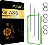 3 Pack Screen Protector for iPhone 16 Pro [6.3 inch] + 3 Pack Camera Lens Protector with Installation Frame,Case Friendly Tempered Glass Film,[9H Hardness][Not for iPhone 16e/16/16 Plus/Pro Max]