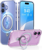 Desert Titanium for iPhone 16 Pro Max Case, [Military Grade Drop Tested][Fit for MagSafe] [Built-in Stand] Translucent Slim Soft Edge Case for iPhone 16 Pro Max 6.9" 2024, Rose Gold