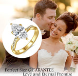 3.5CT Marquise Cut Engagement Ring for Women, Infinity Twisted Promise Wedding Cubic Zirconia Band, White gold/14K Gold Plated Simulated Diamond Anniversary Rings Size 5-9