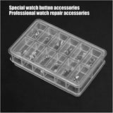 12 Types/24pcs Watch Push Press Button Waterproof Durable Stainless Steel Watch Parts Repair Tool Accessory Kit For Watchmaker Watch repair tools