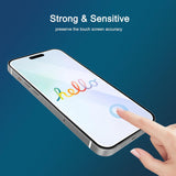 Screen Protector for iPhone 16 / iPhone 15 / iPhone 15 Pro [6.1 Inch] Display 3 Pack Tempered Glass, Dynamic Island Compatible, Case Friendly [Not for iPhone 16 Pro 6.3 Inch]. | 6.1 Inch, Display, Case Friendly