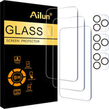 3 Pack Screen Protector for iPhone 16 Pro [6.3 inch] + 3 Pack Camera Lens Protector with Installation Frame,Case Friendly Tempered Glass Film,[9H Hardness][Not for iPhone 16e/16/16 Plus/Pro Max]