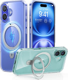 Desert Titanium for iPhone 16 Pro Max Case, [Military Grade Drop Tested][Fit for MagSafe] [Built-in Stand] Translucent Slim Soft Edge Case for iPhone 16 Pro Max 6.9" 2024, Rose Gold