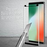 (2 Pack) Screen Protector for Samsung Galaxy Note 8 Tempered Glass Film, 3D Curved Full Screen Coverage, Anti Scratch, Bubble Free