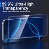 3 Pack Screen Protector for iPhone 16 Pro [6.3 inch] + 3 Pack Camera Lens Protector with Installation Frame,Case Friendly Tempered Glass Film,[9H Hardness][Not for iPhone 16e/16/16 Plus/Pro Max]