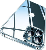 iPhone 15 Pro Case Crystal Clear, [Never Yellow Technology] [Military-Grade Protection] Transparent Slim Cover Women Men for iPhone 15 Pro Phone Case 6.1 inch, Clear