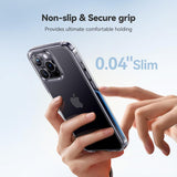 iPhone 15 Pro Case Crystal Clear, [Never Yellow Technology] [Military-Grade Protection] Transparent Slim Cover Women Men for iPhone 15 Pro Phone Case 6.1 inch, Clear