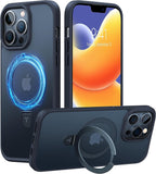 Desert Titanium for iPhone 16 Pro Max Case, [Military Grade Drop Tested][Fit for MagSafe] [Built-in Stand] Translucent Slim Soft Edge Case for iPhone 16 Pro Max 6.9" 2024, Rose Gold