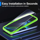 3 Pack Screen Protector for iPhone 16 Pro [6.3 inch] + 3 Pack Camera Lens Protector with Installation Frame,Case Friendly Tempered Glass Film,[9H Hardness][Not for iPhone 16e/16/16 Plus/Pro Max]