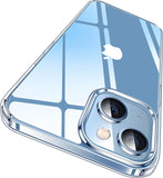 iPhone 15 Pro Case Crystal Clear, [Never Yellow Technology] [Military-Grade Protection] Transparent Slim Cover Women Men for iPhone 15 Pro Phone Case 6.1 inch, Clear