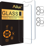 3 Pack Screen Protector for iPhone 16 Pro [6.3 inch] + 3 Pack Camera Lens Protector with Installation Frame,Case Friendly Tempered Glass Film,[9H Hardness][Not for iPhone 16e/16/16 Plus/Pro Max]