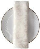 Elehere Cloth Dinner Table Napkins 17 x 17 Inch 1 Dozen, Polyester Set of 12 Machine Washable Restaurant/Wedding/Hotel/Daily Tabletop Accessories (Napkin 17" Ivory, 12)