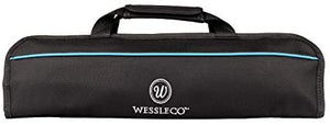 Wessleco Chef Knife Bag(5 Slots), Knife Case Nylon Kitchen Storage Knife Carrying Pouch Red