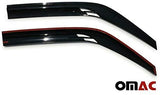OMAC Auto Exterior Accessories Front Side Window Wind Deflectors | Visors Rain Guards | Air Rain Wind Deflector Guards | 2 pcs. Dark Smoke | Fits Mercedes Benz Sprinter W907 2019-2021