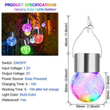 Hanging Solar Glass Ball Lights(4PCS)