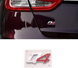 Wesport Maserati Letter Trunk Decal Sticker Silver, Tailgate Logo Mark Badge Stickers Covers Free Modification for Maserati Quattroporte Series (Letter stickers)