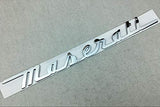 Wesport Maserati Letter Trunk Decal Sticker Silver, Tailgate Logo Mark Badge Stickers Covers Free Modification for Maserati Quattroporte Series (Letter stickers)