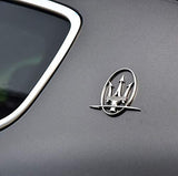 Wesport Maserati Letter Trunk Decal Sticker Silver, Tailgate Logo Mark Badge Stickers Covers Free Modification for Maserati Quattroporte Series (Letter stickers)