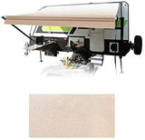 HITORHIKE RV Awning Fabric Replacement Standard Grade Premium Vinyl (14'(Fabric 13'2"), Beige Fade)