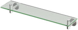 Gatco 4296 Latitude II 20-Inch Glass Shelf, Satin Nickel