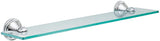 Moen DN8490CH Preston Collection 19.5-Inch Wide x 4-Inch Deep Decorative Glass Bathroom Vanity Shelf, Chrome