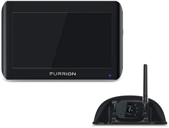 Furrion Vision S 7 Inch Wireless RV Backup System with 1 Rear Sharkfin Camera, Infrared Night Vision and Wide Viewing Angle - FOS07TASF