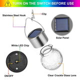 Hanging Solar Glass Ball Lights(4PCS)