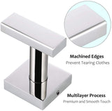 Bathroom Towel Hook, Angle Simple SUS304 Stainless Steel Bath Towel Holder, Heavy Duty Garage Wall Hook, Single Robe Coat Hook Polished Chrome