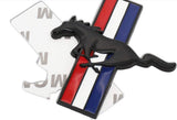 Chuanzhi Sales Fit Mustang Emblem Sticker 3D Metal Badge Car Side Fit Ford Car Accessories (Black)
