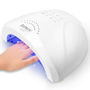 UV LED Nail Lamp, Gel Nail Light for Nail Polish 48W UV Dryer with 3 Timers SUNone