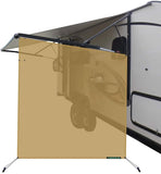 leaveshade RV Awning Sunshade Screen ● Tentproinc Brown Mesh Sun Shade ●Block Sunshine from Patio Side Direction ●Motorhome Camping Trailer UV Sunblocker ●Canopy Sunscreen-3 Years Lasting