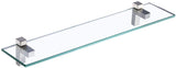KES Bathroom Tempered Glass Shelf 14" 8MM-Thick Wall Mount Rectangular, Polished Chrome Bracket, BGS3201S35