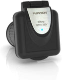 Furrion 50 Amp 125/250 Volt Shore Power Inlet with Marine Grade quality and Powersmart technology - F52INS-PS-AM