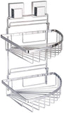 Iron Suction Bathroom Shelf Bath Shower Shampoo Accessories Storage Rack Container Makeup Cosmetic Organizer 2 Layers