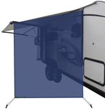 leaveshade RV Awning Sunshade Screen ●Tentproinc Navy Blue Mesh Sun Shade ●Block Sunshine from Patio Side Direction ●Motorhome Camping Trailer UV Sunblocker ●Canopy Sunscreen-3 Years Lasting
