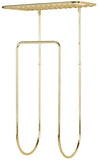 mDesign Modern Decorative Metal Wall Mount Towel Rack Holder and Organizer for Storage of Bathroom Towels, Washcloths, Hand Towels - Soft Brass/Gold