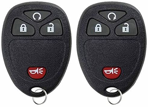 KeylessOption Keyless Entry Remote Control Car Key Fob Replacement For 15913421 (Pack of 2)